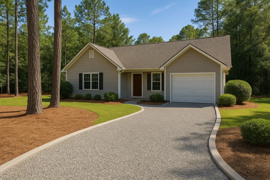 Gravel Driveway Ideas for Southern Pines