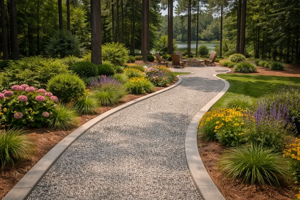Gravel Pathways in Whispering Pines NC